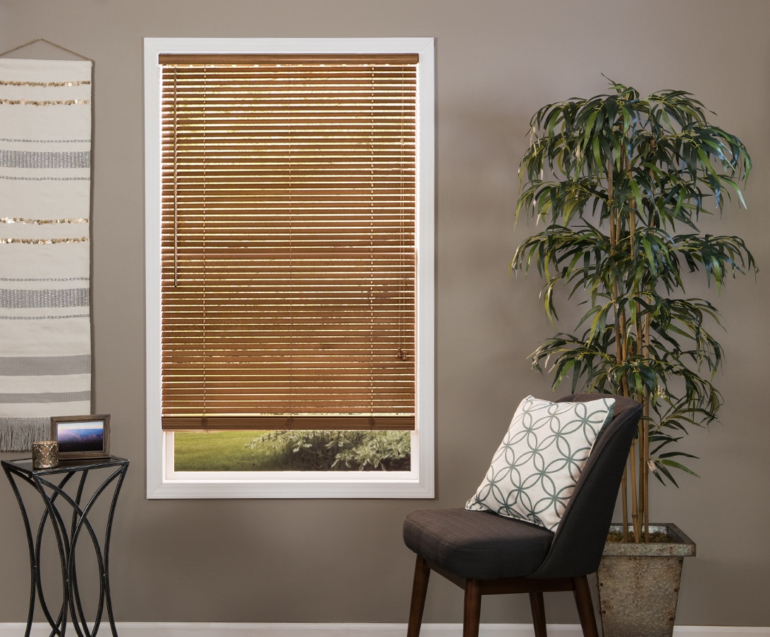 Wood on sale window treatments